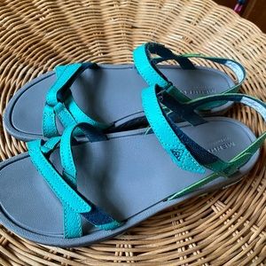 Merrill turquoise Atlantis women’s sandals